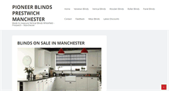 Desktop Screenshot of pioneerblindsnw.co.uk