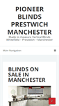 Mobile Screenshot of pioneerblindsnw.co.uk